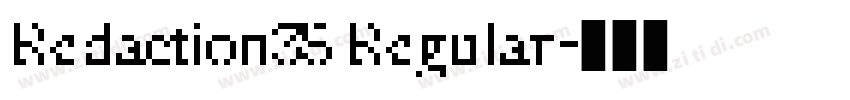 Redaction35 Regular字体转换